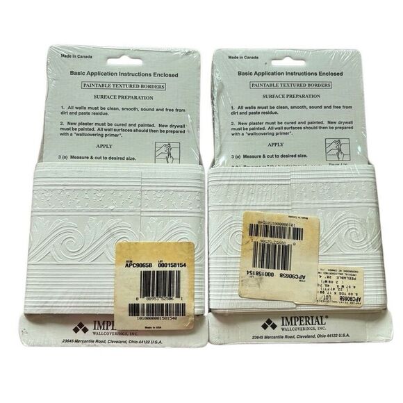 Appliqué Woodworks Prepasted Printable Borders 2 4 1/2” x 5 Yard New Packages - Picture 4 of 4